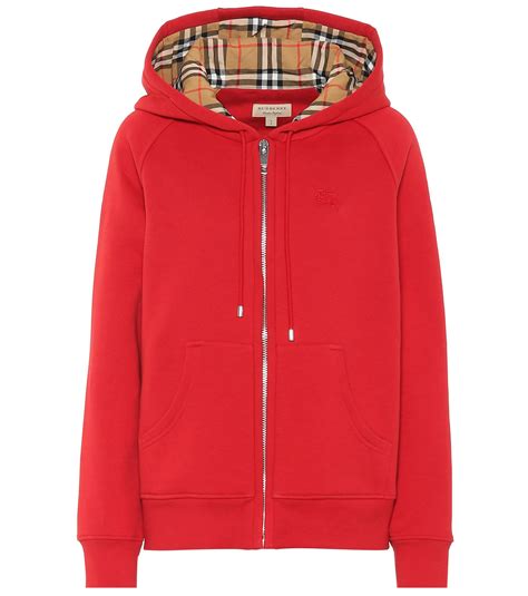 hoddie burberry red